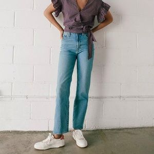 Madewell The Perfect Vintage Straight Jean in Hoye Wash NWOT